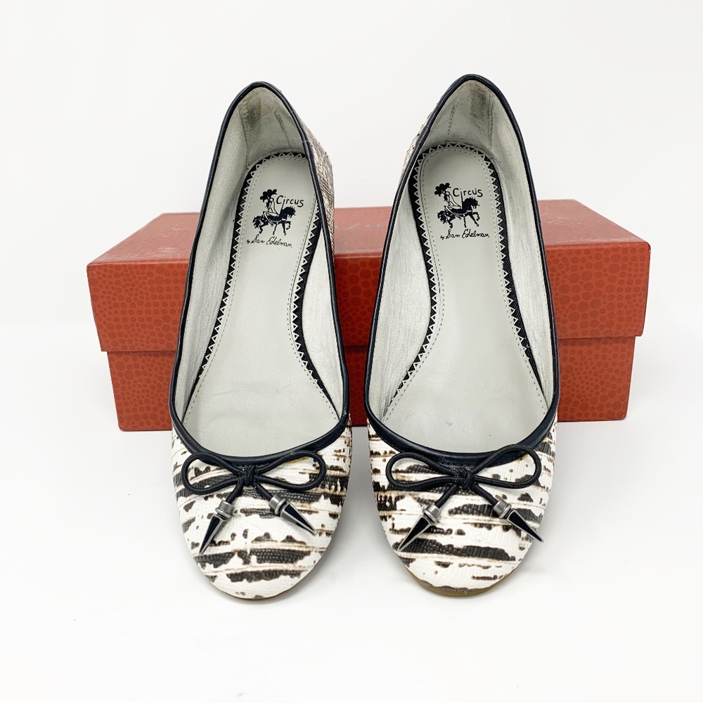 Circus by Sam Edelman Zebra Print Ballerina Flat
